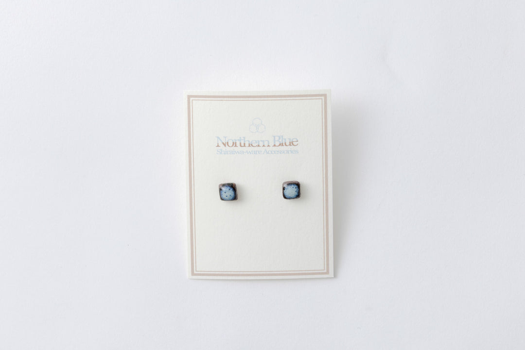 Shiraiwa-yaki Square Earrings