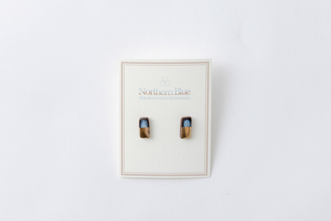 Shiraiwa-yaki Rectangle Earrings