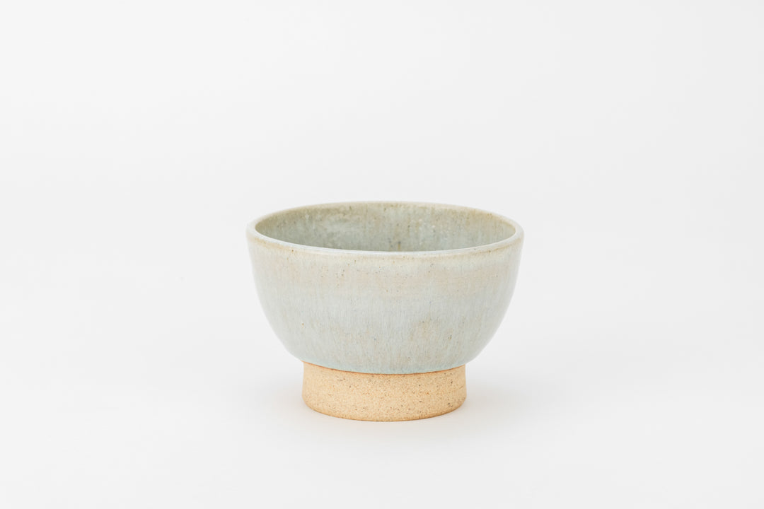 Aizu Hongo-yaki Pedestal Bowl (Rice Bowl)